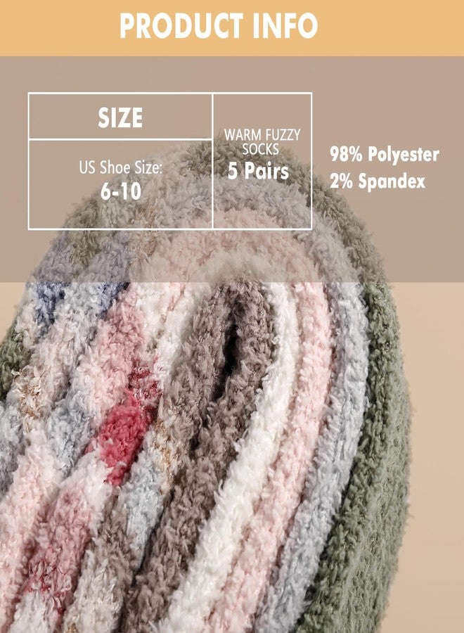 Premillow Fuzzy Socks for Women, Winter Cozy Socks with Coral Fleece, Warm Soft Slipper Sock for Women - Image 4